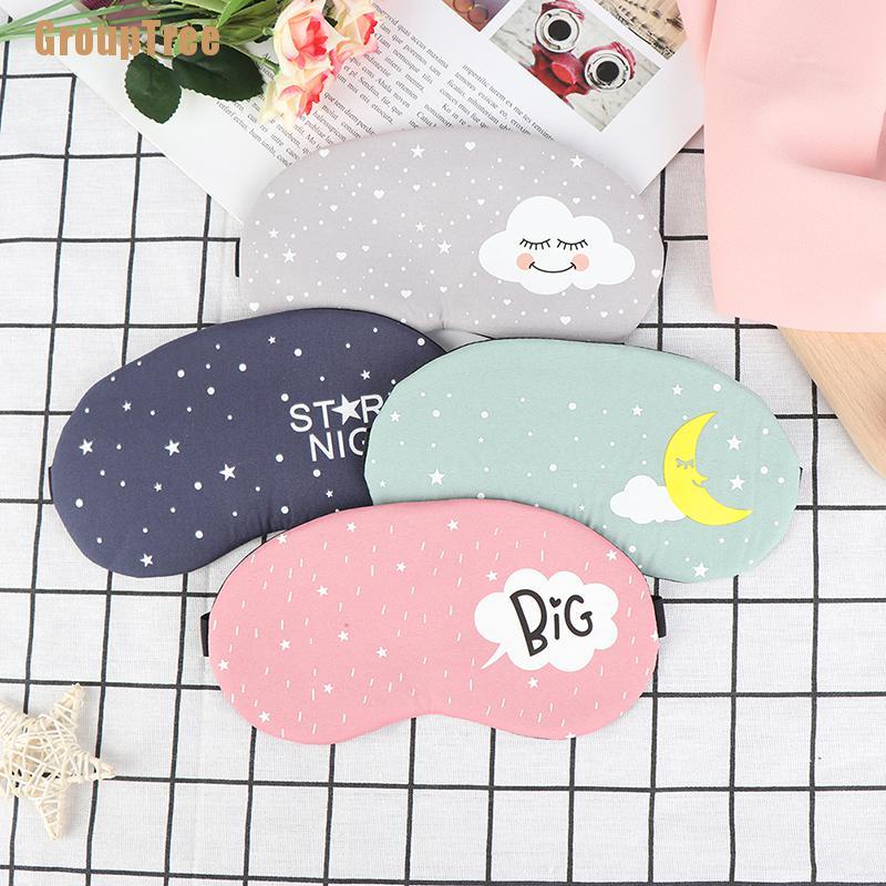 Bịt Mắt Ngủ Chất Liệu Cotton Họa Tiết Hoạt Hình Sáng Tạo