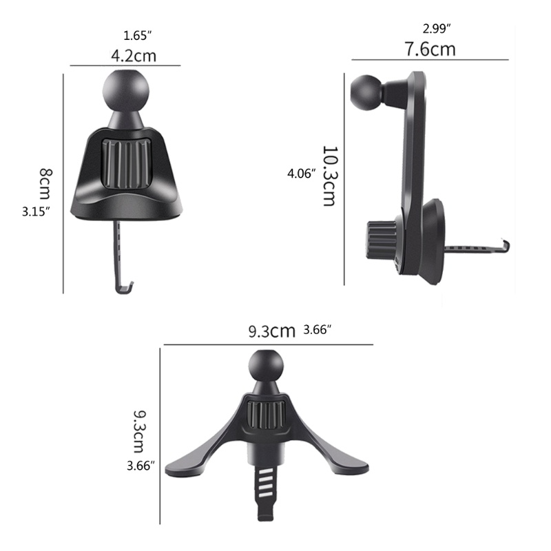 Giá Đỡ Điện Thoại Di Động Gắn Lỗ Thông Gió Xe Hơi 17mm