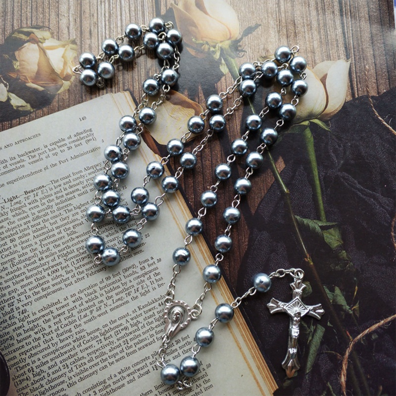 Va Vòng cổ Chuỗi Hạt Rosary Hình Thánh Giá Cổ Điển