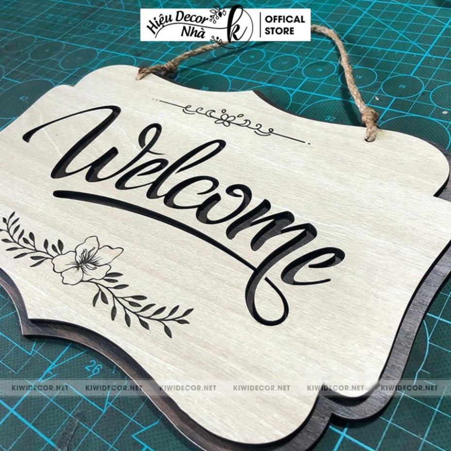 Bảng Hiệu Tên Shop, Bảng welcome gỗ deocor, Bảng chụp ảnh trang trí shop siêu đẹp - Hiệu Nhà K