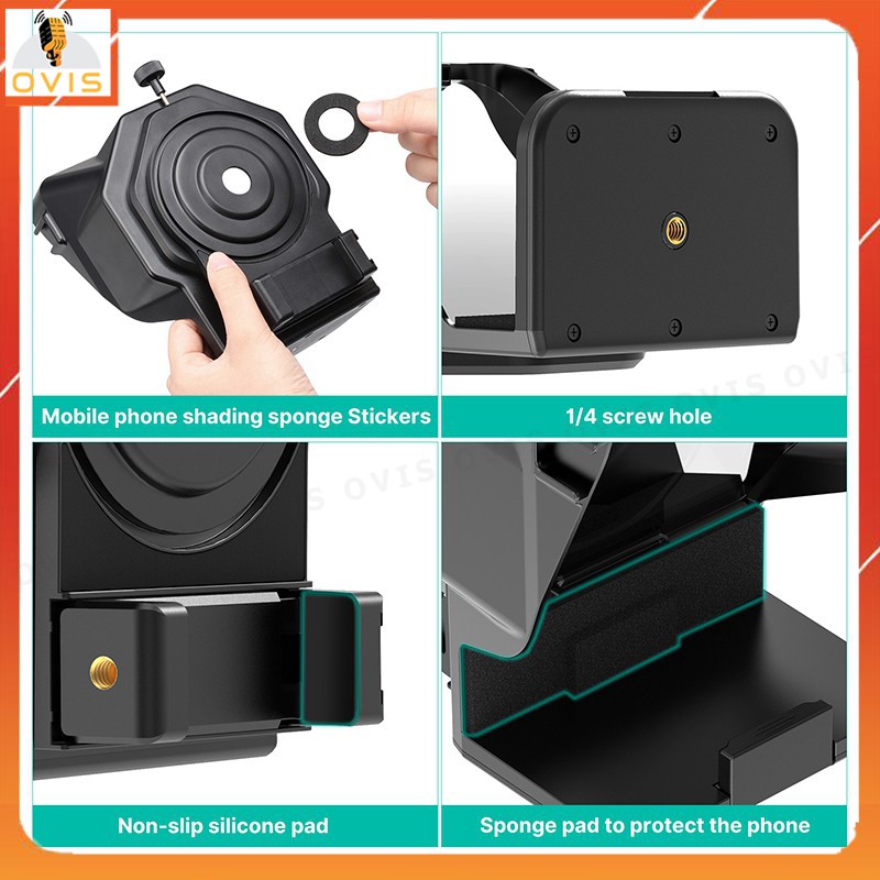 Máy Nhắc Chữ Mini Cho Vlogger, Nhà Báo, Người Thuyết Trình | Ulanzi Teleprompter PT-16 / PT-15