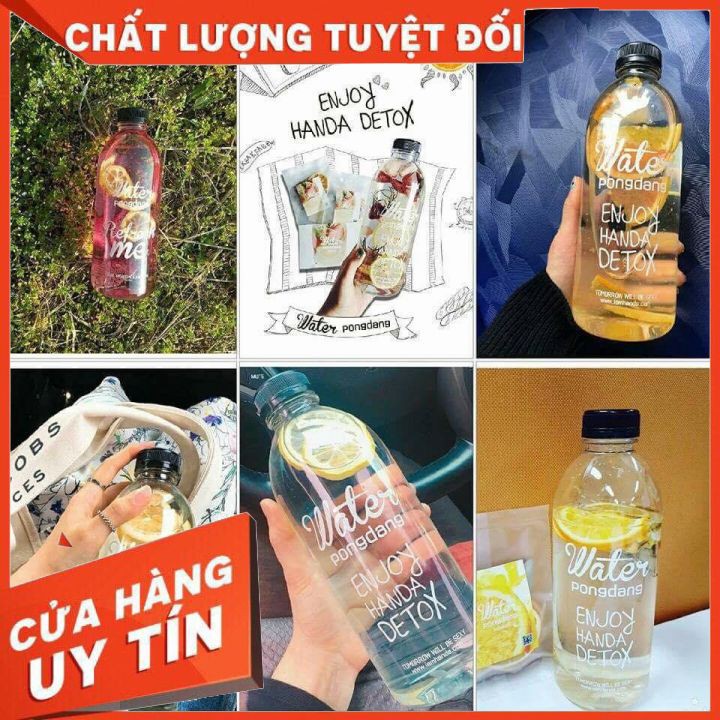 Bình Nước Detox đẹp " Water Pongdang" 1000ml - Kèm 1 Túi Vải | BigBuy360 - bigbuy360.vn