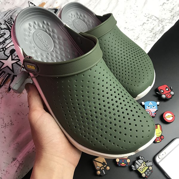 Dép cross literide Nam bịt đầu quai ngang hàng xuất khẩu full box đủ 8 màu, 8 size