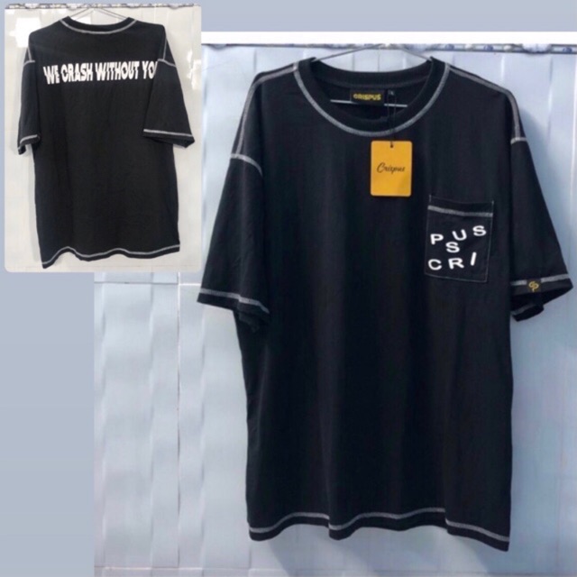 CRISPUS/ TEE ĐEN SIZE L CONDS
