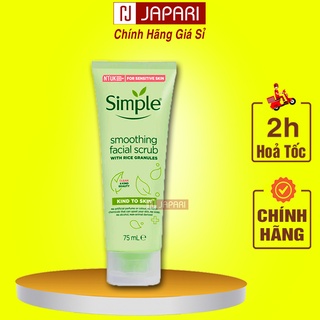 Tẩy Da Chết  Da Mặt & Body Simple Smoothing Facial Scrub - Tẩy Tế Bào Chết Simple Skincare Chính Hãng - GIÁ SỈ JAPARI