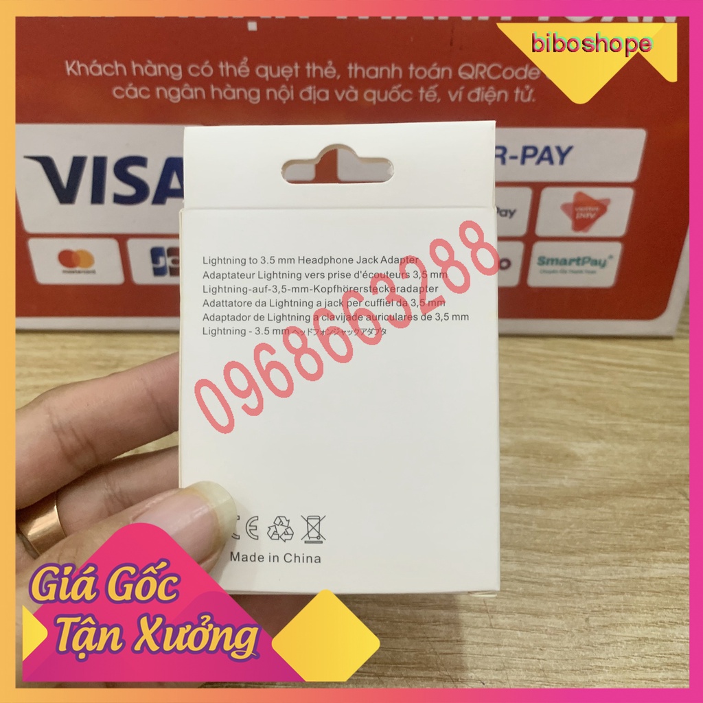 🔥Free ship🔥 Dây cáp chuyển đổi âm thành tai nghe 3.5mm dành cho IPhon Bảo 12 tháng 🔥Free ship🔥