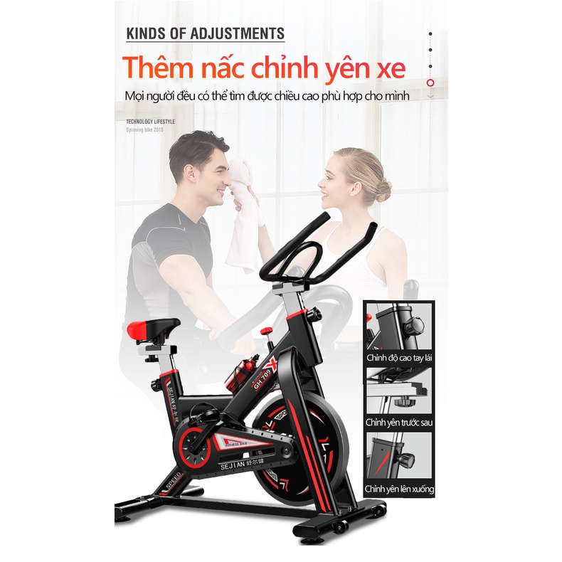 Xe Đạp Thể Dục Đa Năng Tại Nhà, Xe Đạp Tập Thể Dục Hợp Kim An Toàn Cho Người Sử Dụng HP 17