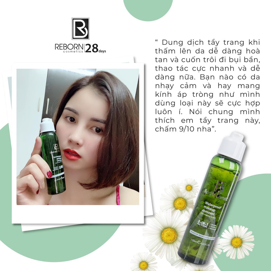 Tẩy trang hoa cúc - makeup remover REBORN 120ml | BigBuy360 - bigbuy360.vn