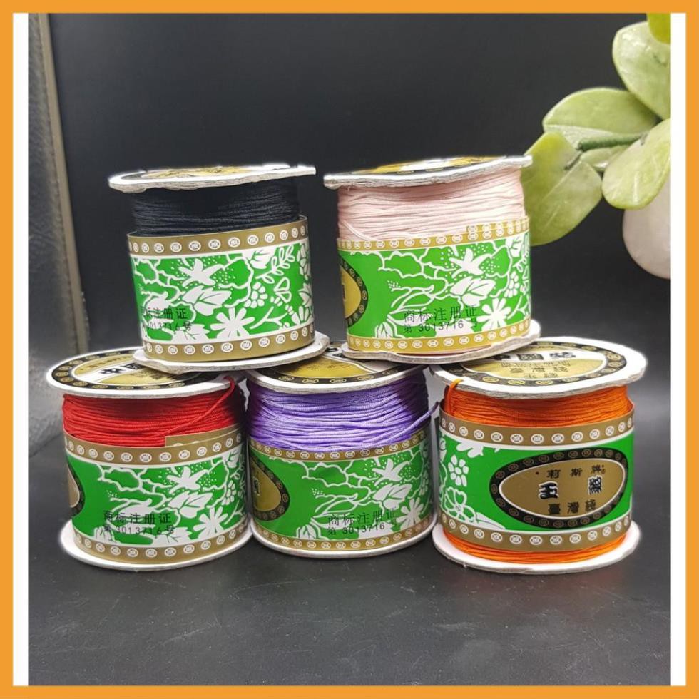 {LOẠI ĐẸP SIÊU BỀN} Dây chỉ dù tết đan Vòng tay, dây chuyền, đa dạng màu sắc mềm mịn, không xơ xước - Đỏ,đen,cam,hồng