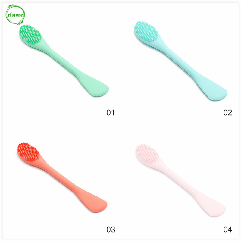 [Hàng mới về] Cọ bằng silicon thiết kế hai mặt hỗ trợ mát xa làm sạch lỗ chân lông đa năng