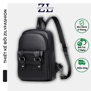 Balo nam nữ thời trang da cao cấp, Balo mini nhỏ ngọn phong cách hàn quốc chống nước, Túi đeo chéo Nam Nữ