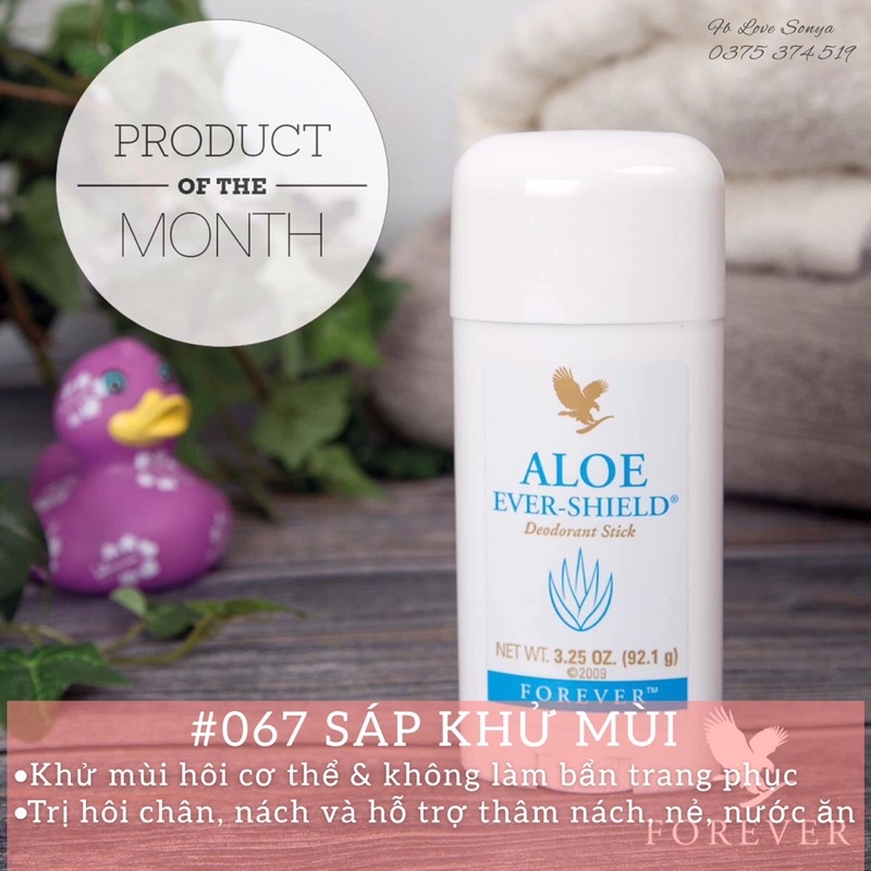 Sáp Khử Mùi Lô Hội 067flp Forever Mỹ Aloe Ever-Shield [CHÍNH HÃNG]