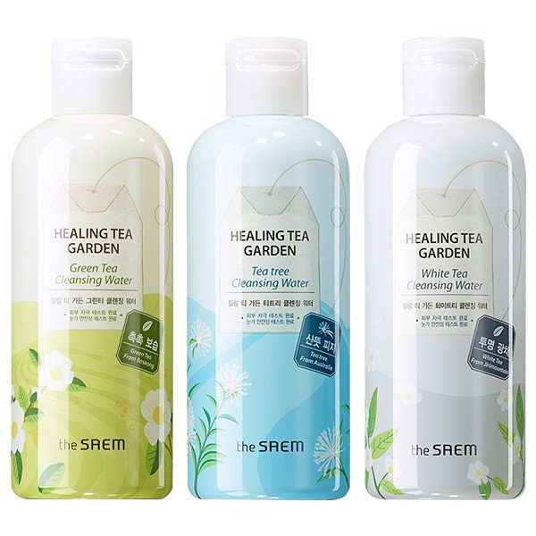 Nước Tẩy Trang Chiết Xuất Từ Các Loại Lá Trà The Saem Healing Tea Garden Cleansing Water 300ml