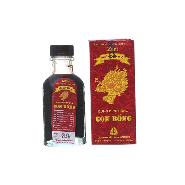 Dung Dịch Uống Con Rồng mekophar (50ml) - Hổ Trợ Đường Ruột, Hỗ Trợ Tiêu Hóa