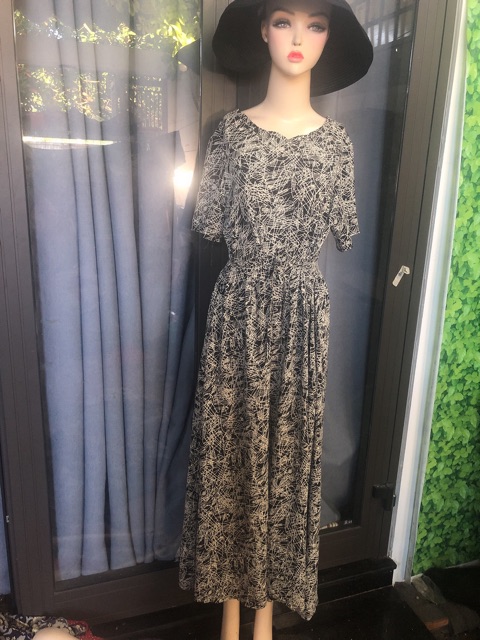 Đầm voan maxi trung niên combo 30 | BigBuy360 - bigbuy360.vn