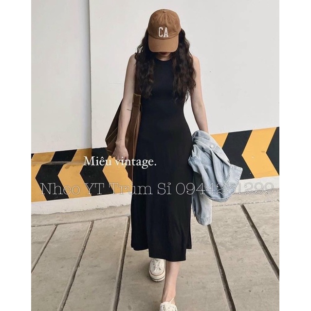 VÁY SÁT NÁCH DẺO DÁNG DÀI MAXI