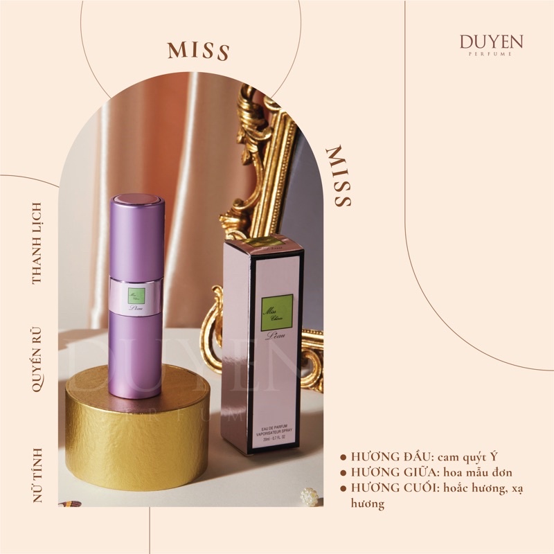 Nước Hoa Mini 20ml MISS Dl CHERIE L’EAU