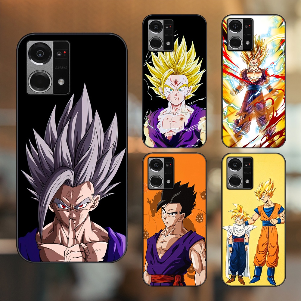Ốp lưng Oppo Reno 7 4G viền đen in hình Gohan Dragon Ball