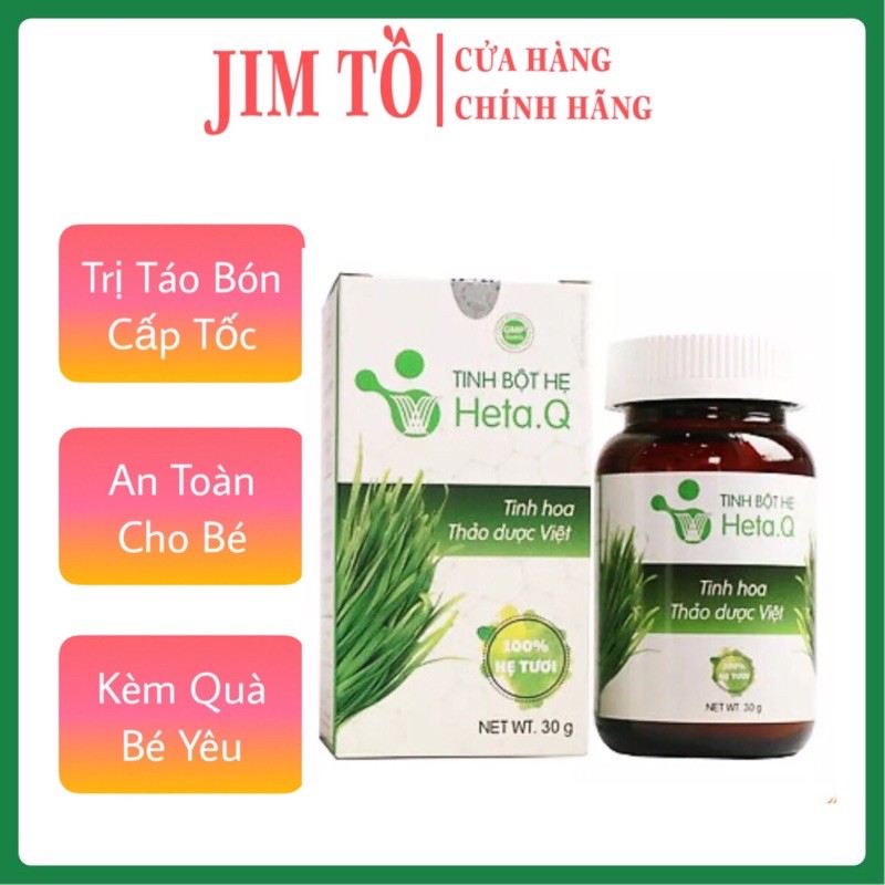 [100% Hết Táo Bón] Tinh bột hẹ Heta Q chính hãng/ tinh bột hẹ hỗ trợ táo bón, biếng ăn ở trẻ nhỏ và người lớn