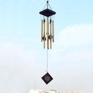 Chuông gió Bát quái 8 ống vàng nhỏ-Phong thủy