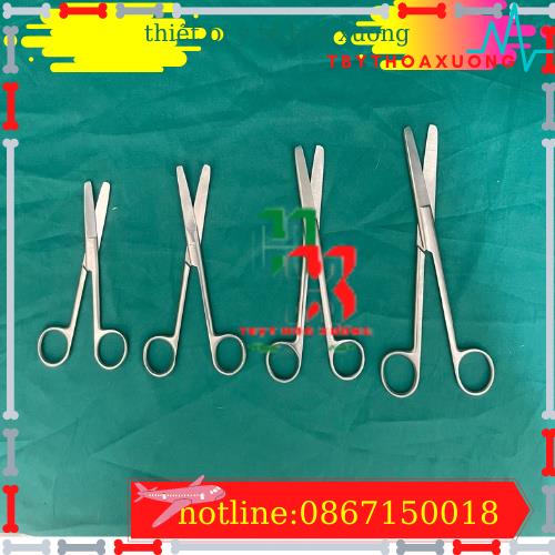 Kéo Y Tế Cắt thuốc Thẳng tù, Kéo Hai Đầu Tù Pakistan Size 14cm, 16cm, 18cm, 20cm