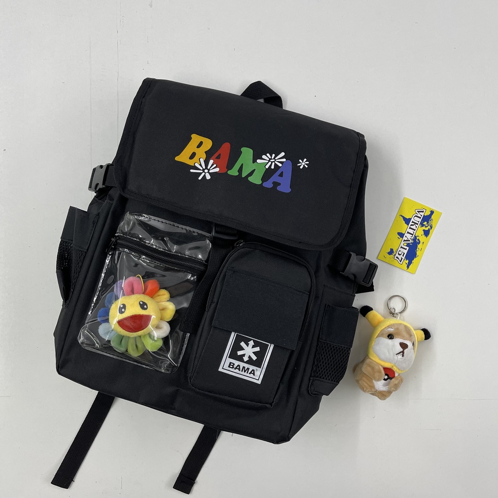 Balo BAMA in Hoa Thị (Chuẩn cao cấp 1-1) (tặng full tag và giấy thơm vukita157)