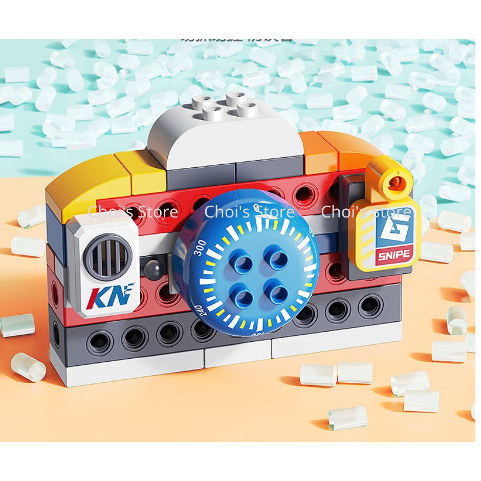 Bộ lắp ghép lego 130 chi tiết hình súng, robot chính hãng feelo