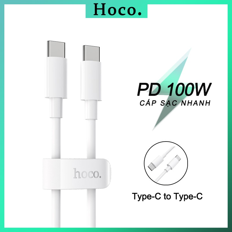 Cáp Sạc Hoco X57 Type-C, sạc nhanh 5A, PD 100W, Q.C 3.0 dây dù chống đứt dài 100cm