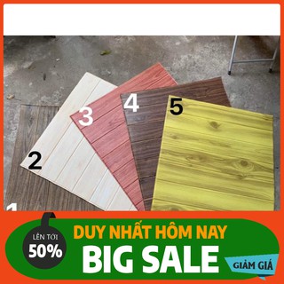 Xốp dán tường 3D - Giả Gỗ