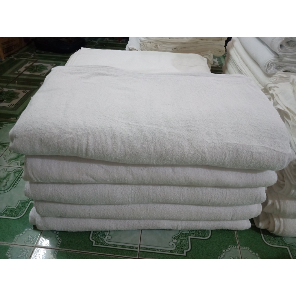 Khăn mặt trắng 100% cotton giá rẻ cho nhà nghỉ khách sạn