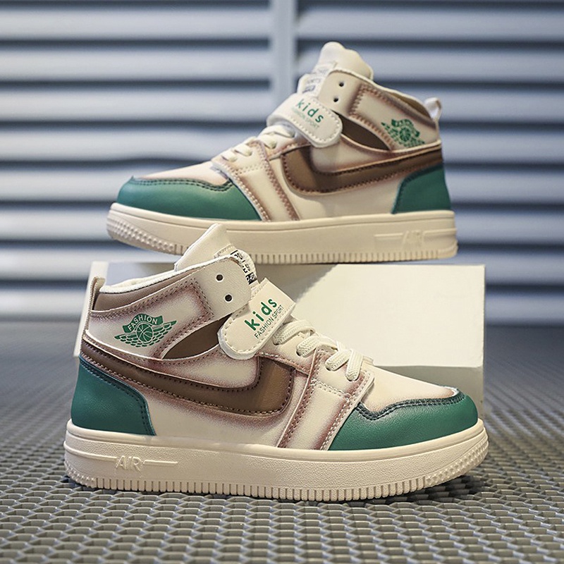 Giày Sneaker Cổ Cao Thời Trang Cho Bé