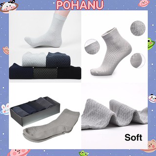 Tất nam Pohanu chất liệu sợi tre cao cấp thời trang lịch lãm Bambo CT7