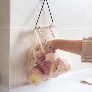 Túi lưới đa năng treo bảo quản hành tỏi, đồ khô