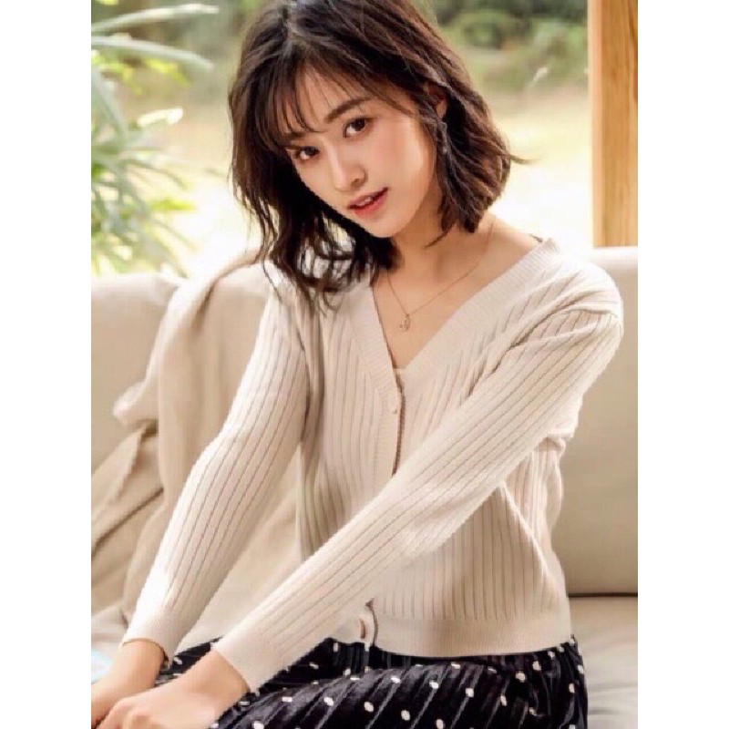 Áo khoác cadigan 3 khuy chất len mịn nhiều màu | BigBuy360 - bigbuy360.vn