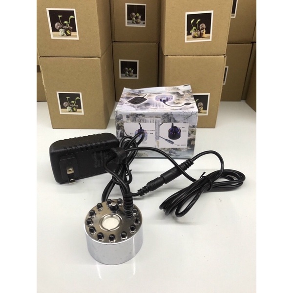 Máy tạo khói phun sương có đèn led thay đổi màu kèm nguồn