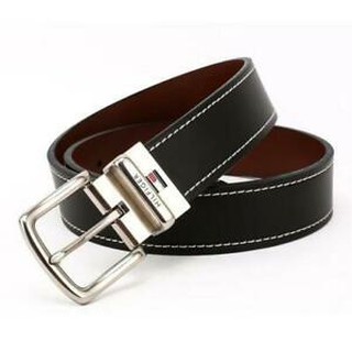 Thắt lưng Tommy Hilfiger Reversible Leather Belt Double Sided Strap and Silver Buckle - Size 34 - 11TL08X009