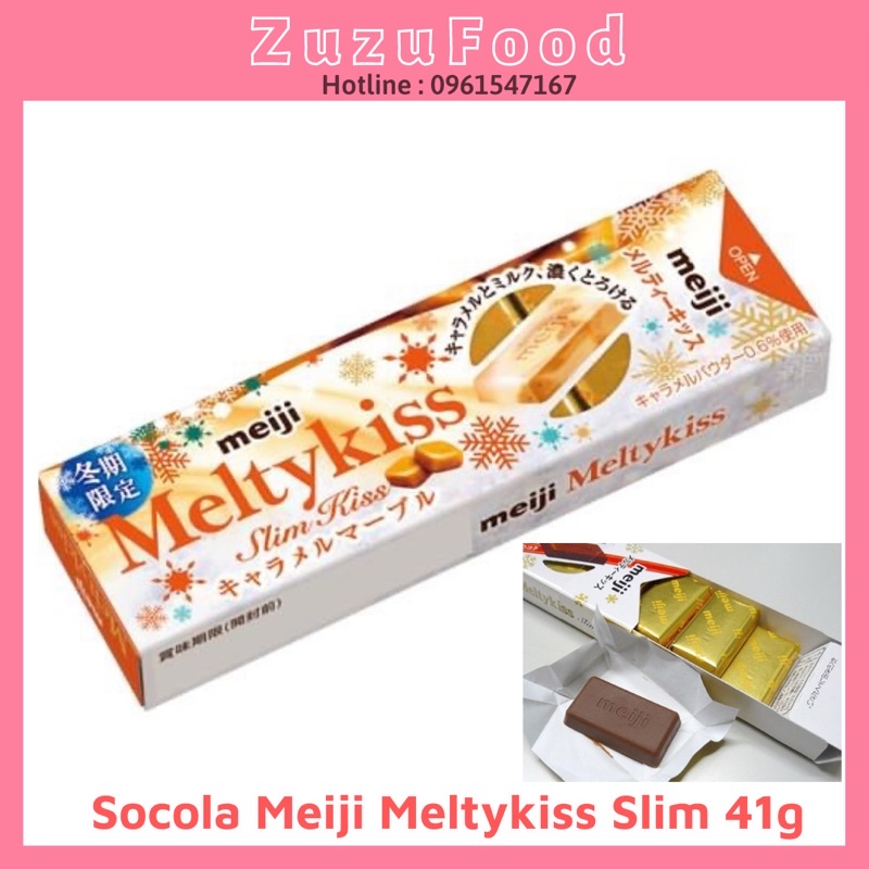 Chocolate Meiji Meltykiss 10 Thanh Slim Kiss Nhật Bản 41g