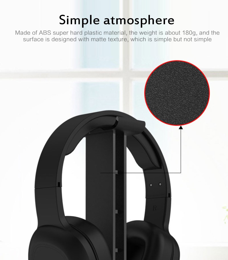 Giá Treo Tai Nghe Gắn Vào Tai Nghe Tiện Lợi Headphone Stand - Giá treo kiêm giá đỡ tai nghe thân nhôm New Bee BEST