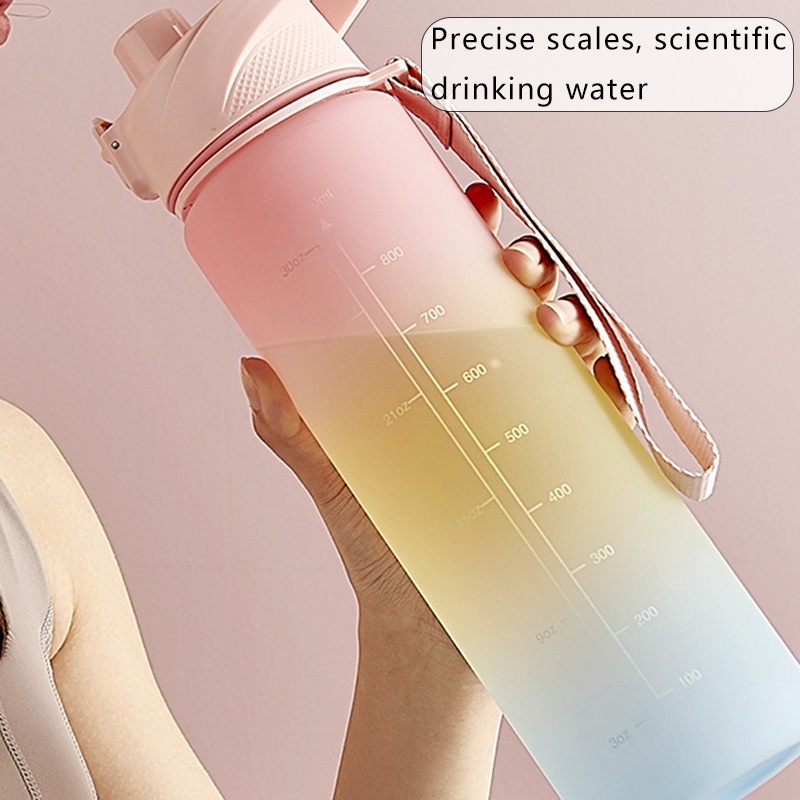 Bình nước thể thao dung tích lớn 1000ml màu sắc thời trang