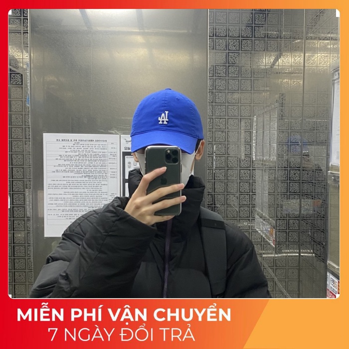 Nón MLB Logo NY Xanh Cô Ban Basic Form Mềm Cắt Tem - Hàng Backdoor dư xịn bao check