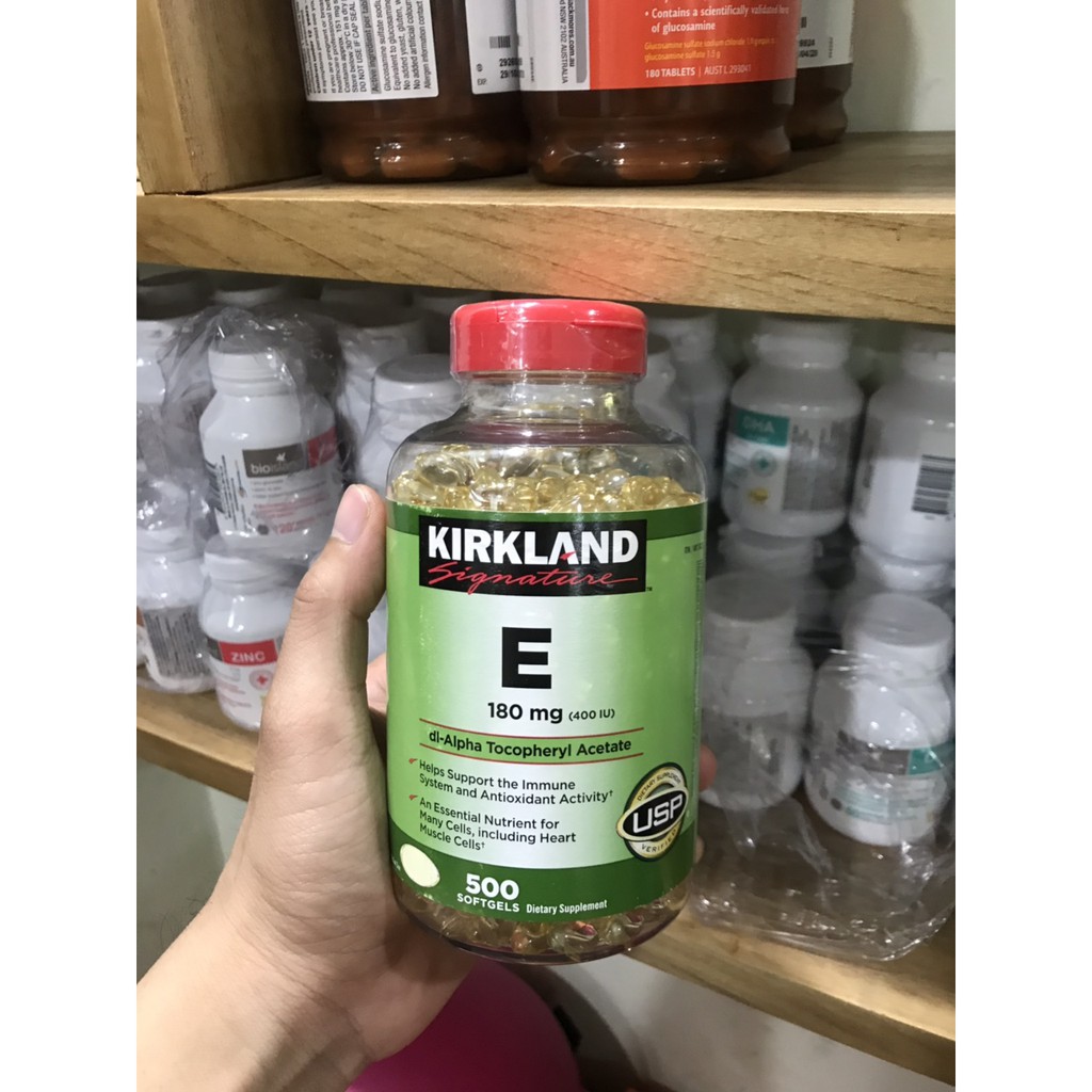 Vitamin E Kirkland hỗ trợ làm đẹp da ( vtm E Mỹ )