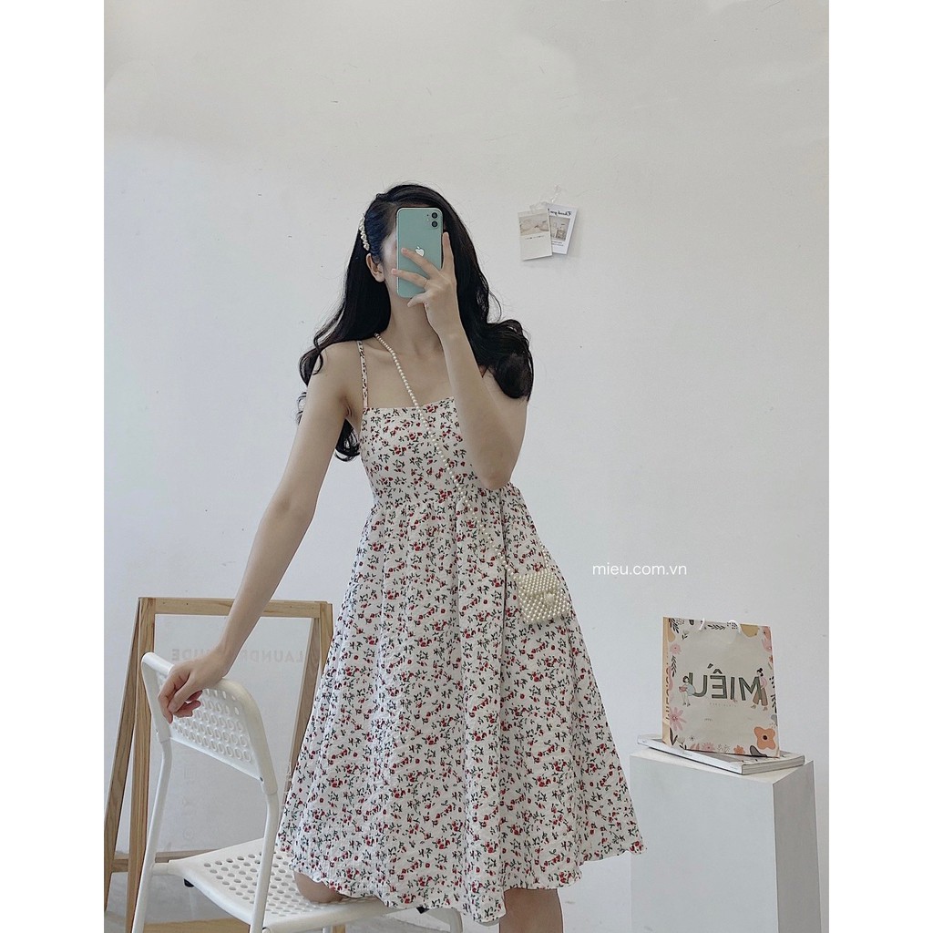 ĐẦM HAI DÂY DÁNG XÓE BUBY DRESS