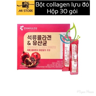 Bột collagen lựu đỏ bio cell hàn quốc - hộp 30 gói x 2g