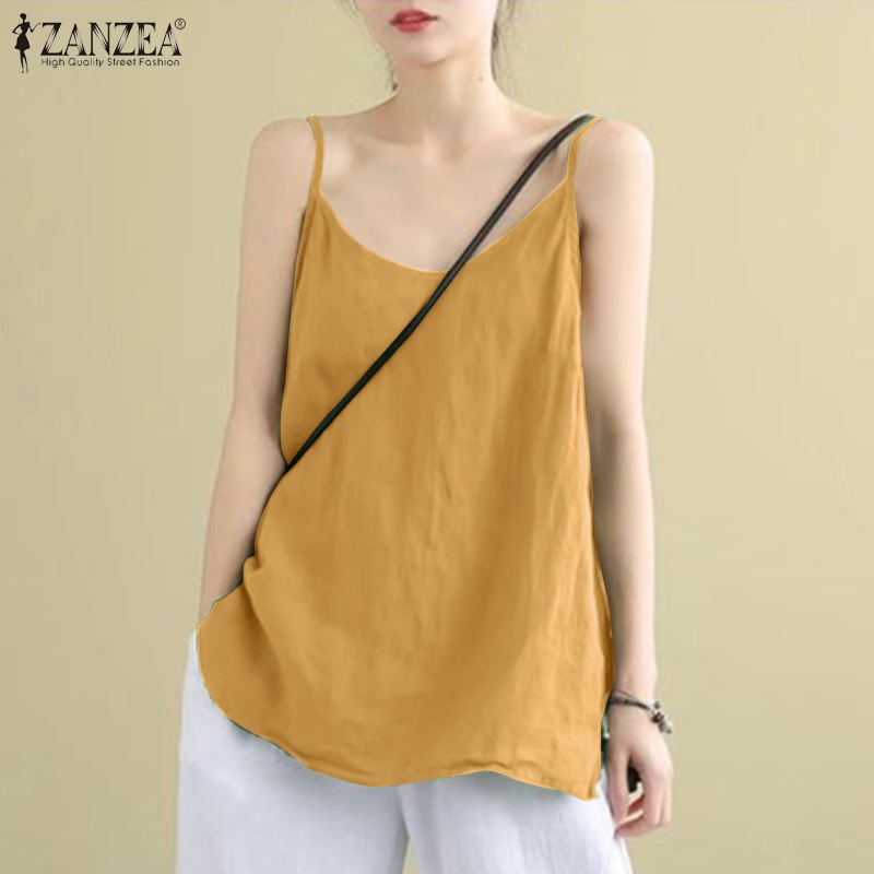 Áo thun nữ Zanzea không tay thời trang Hàn Quốc cá tính