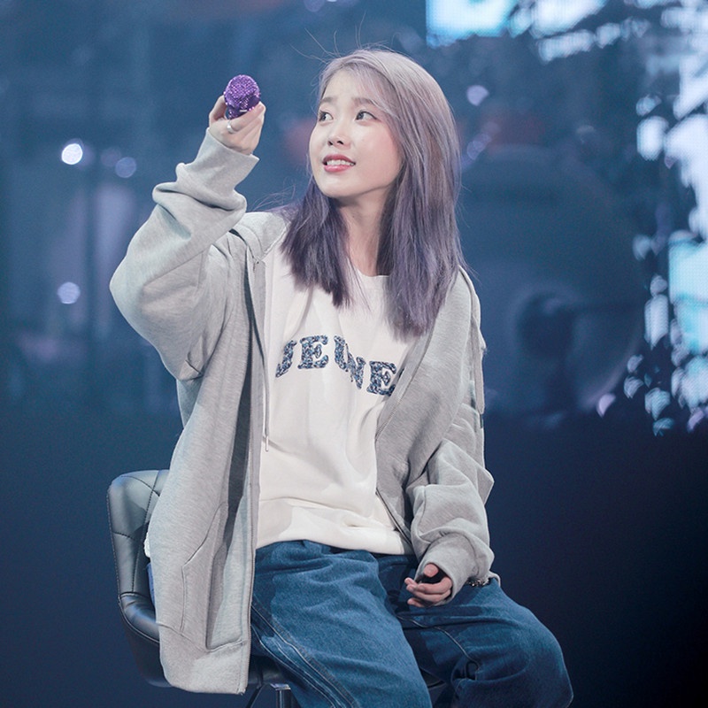 Áo khoác nỉ IU, Cúc Tịnh Y phong cách Hàn quốc ulzzang form rộng oversize