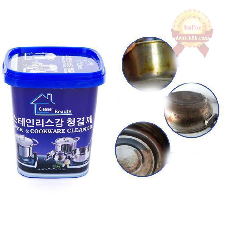 Bột chất tẩy inox nồi xoong chảo vòi sen – Đánh bóng thép CkWare Hàn Quốc