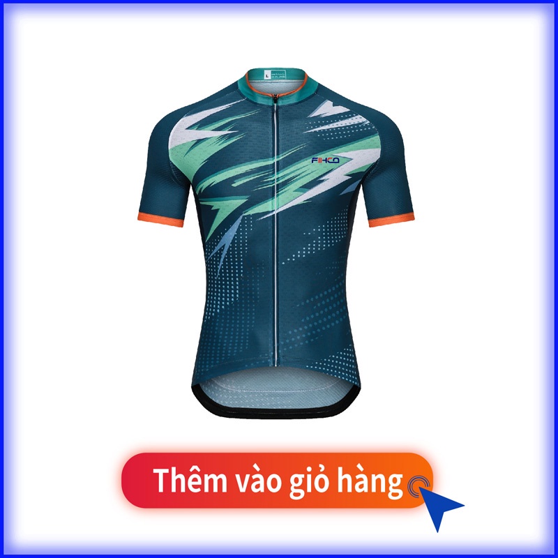 FIHCO Quần áo đi xe đạp leo núi hàng đầu dành cho nam của FIHCO Áo đi xe đạp nam với ống tay ngắn thoáng khí và khô nhanh Quần áo đi xe đạp thoải mái với mồ hôi