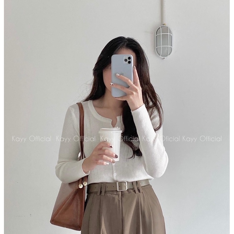 Áo len dệt mỏng nhiều màu Hàn Quốc | BigBuy360 - bigbuy360.vn