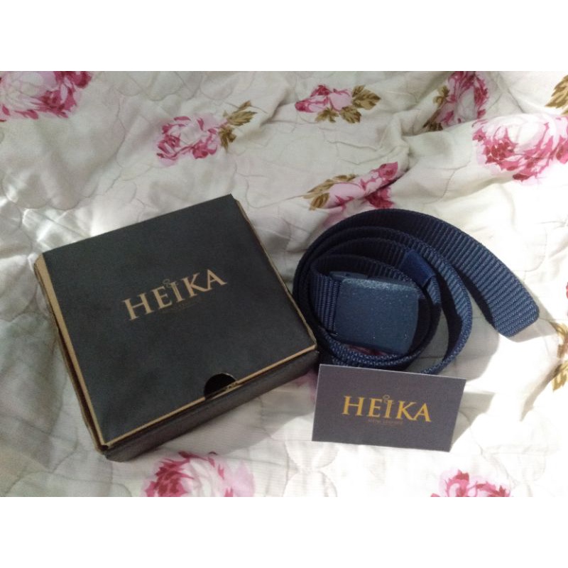 Thắt lưng nam vải dù Heika full hộp
