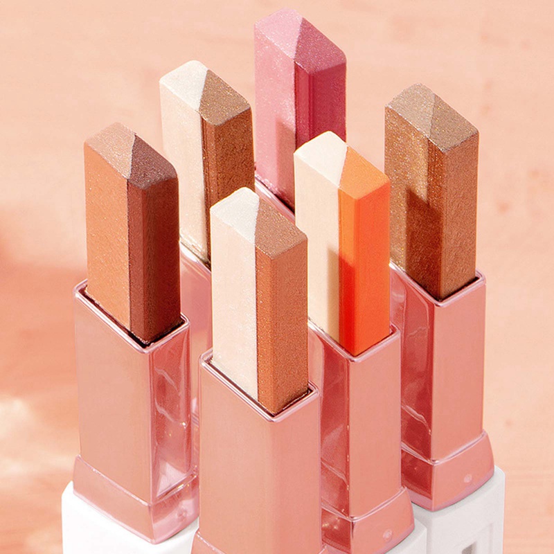 Phấn mắt dạng thỏi hai tông màu có nhũ lấp lánh dễ thương | BigBuy360 - bigbuy360.vn